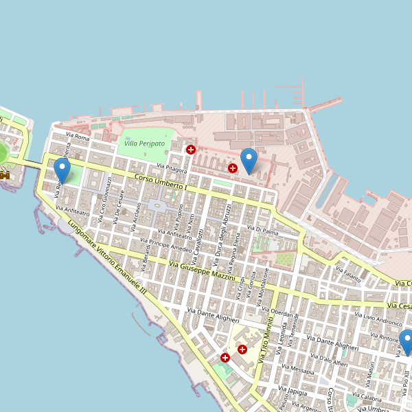Thumbnail mappa monumenti di Taranto