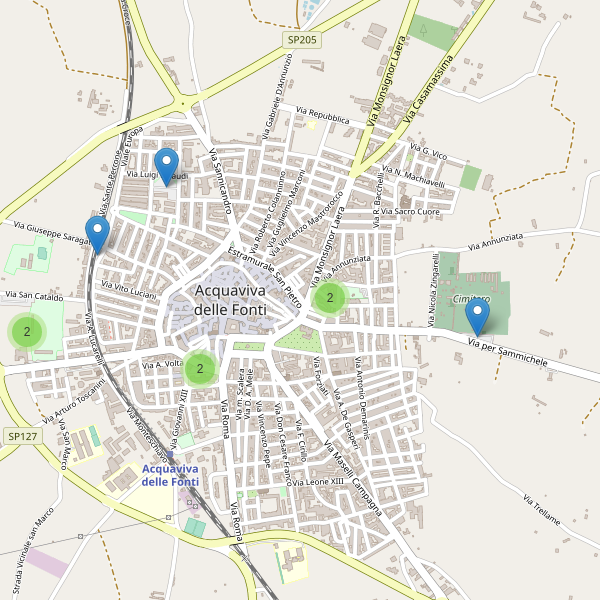 Thumbnail mappa parcheggi di Acquaviva delle Fonti