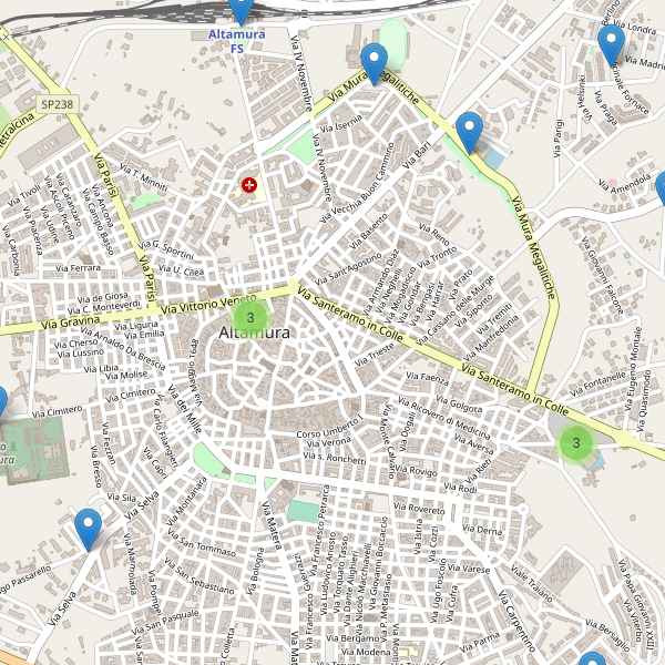 Thumbnail mappa parcheggi di Altamura