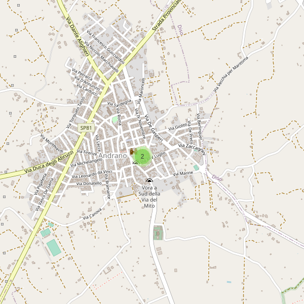 Thumbnail mappa parcheggi di Andrano