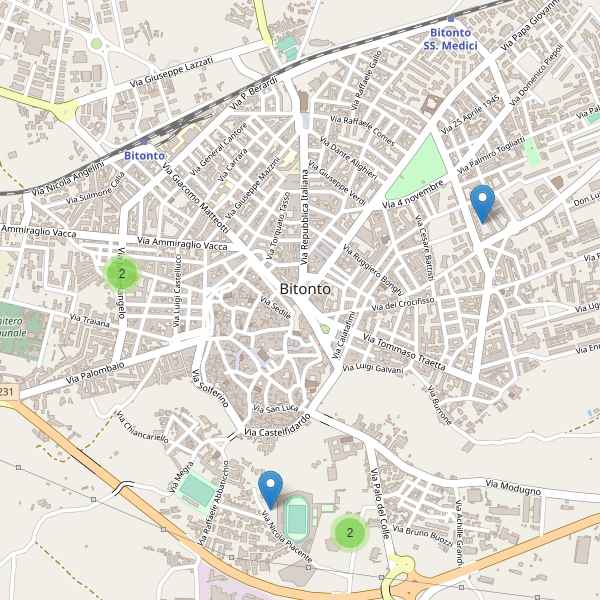 Thumbnail mappa parcheggi di Bitonto