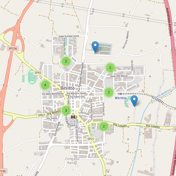 Thumbnail mappa parcheggi di Bitritto