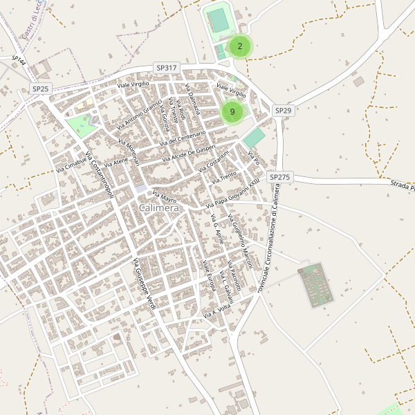 Thumbnail mappa parcheggi di Calimera