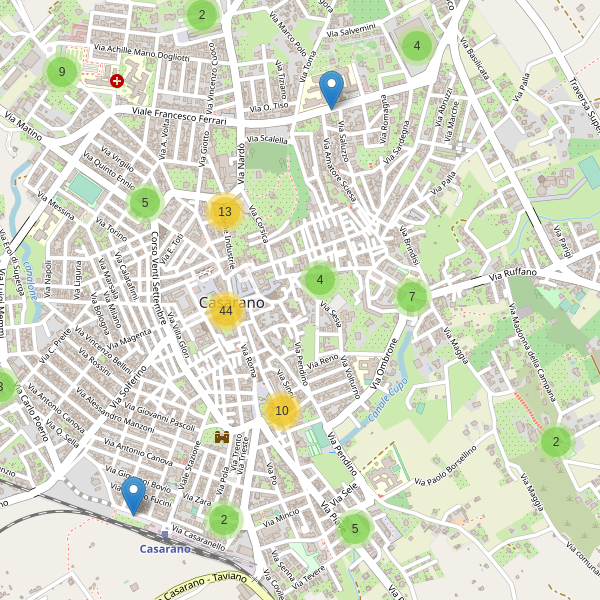 Thumbnail mappa parcheggi di Casarano