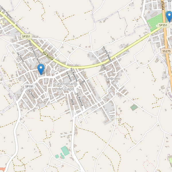 Thumbnail mappa parcheggi di Castrignano del Capo