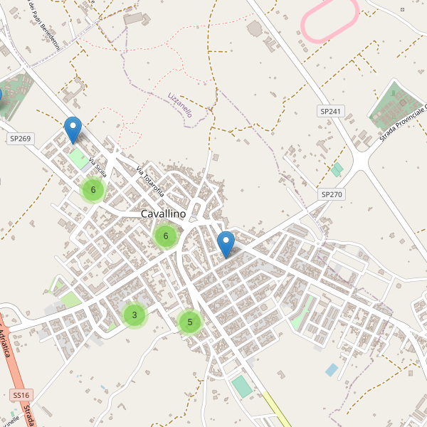 Thumbnail mappa parcheggi di Cavallino