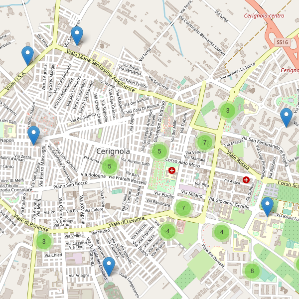 Thumbnail mappa parcheggi di Cerignola