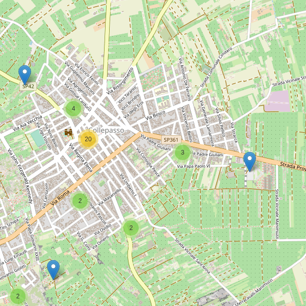 Thumbnail mappa parcheggi di Collepasso