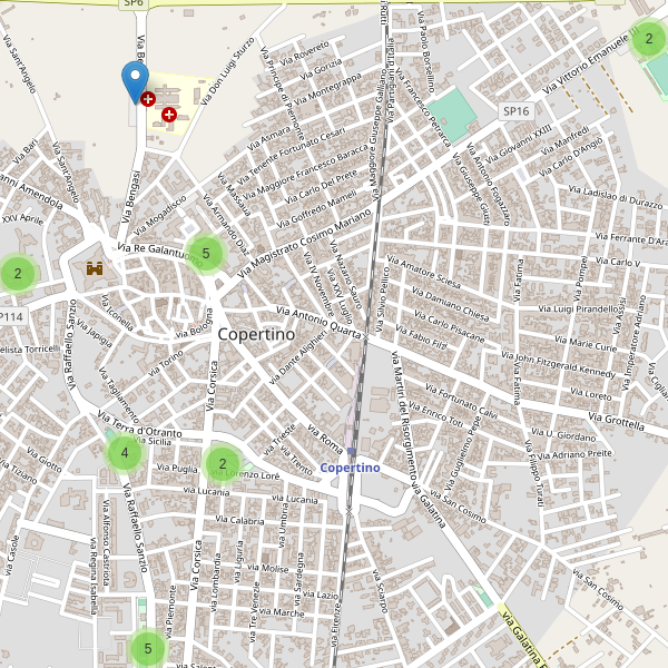Thumbnail mappa parcheggi di Copertino