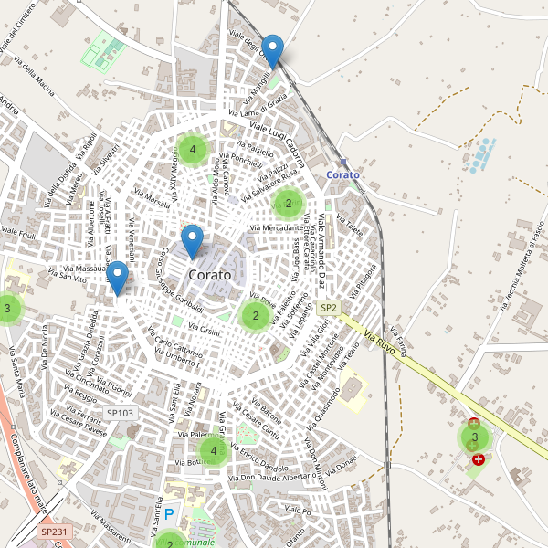 Thumbnail mappa parcheggi di Corato
