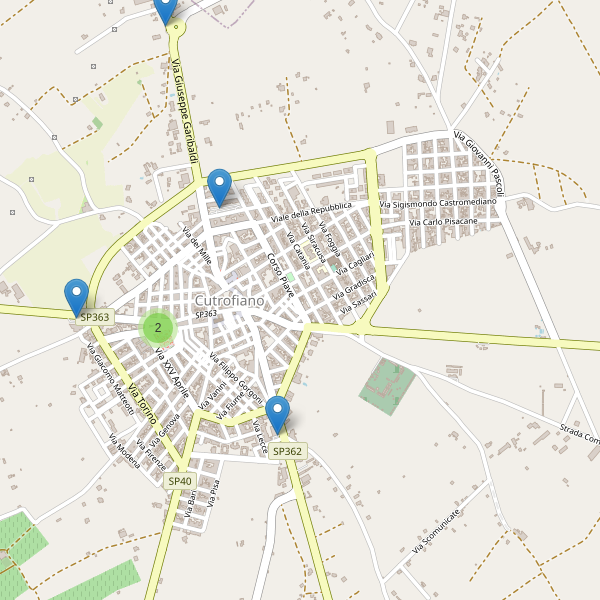 Thumbnail mappa parcheggi di Cutrofiano