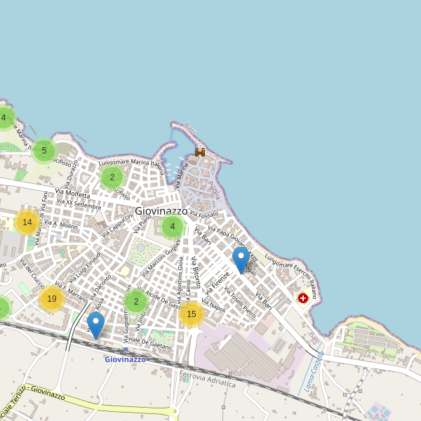 Thumbnail mappa parcheggi di Giovinazzo