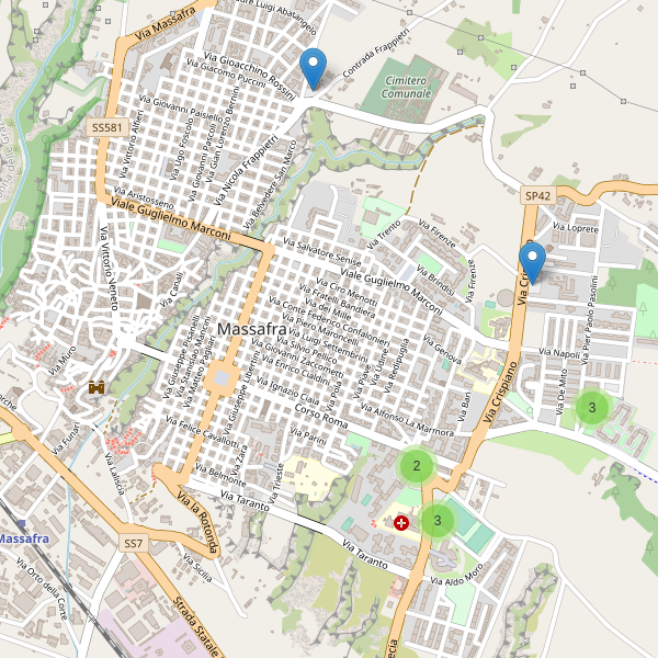 Thumbnail mappa parcheggi di Massafra