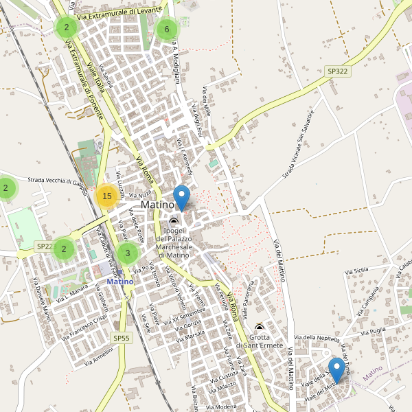 Thumbnail mappa parcheggi di Matino