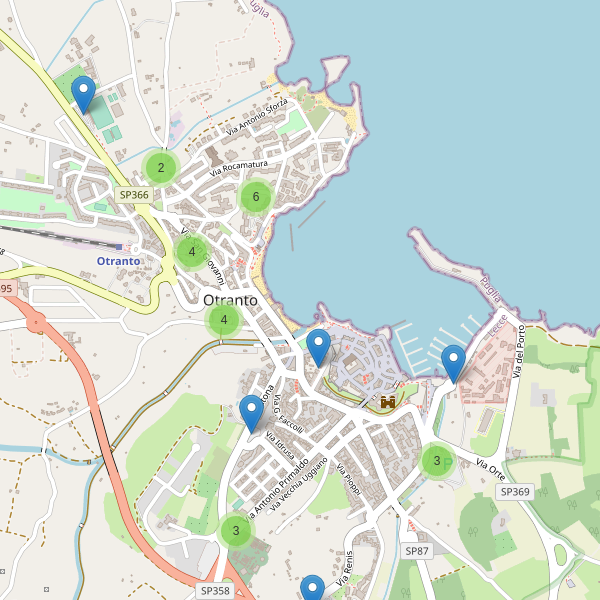 Thumbnail mappa parcheggi di Otranto