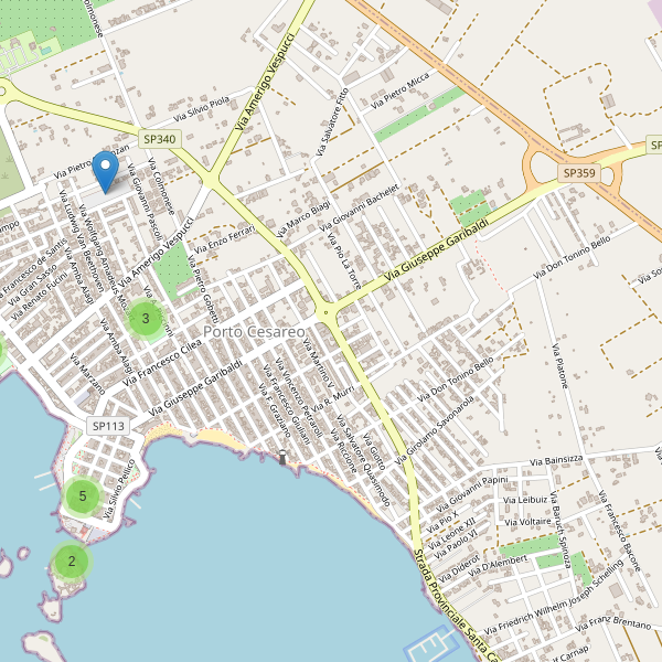 Thumbnail mappa parcheggi di Porto Cesareo