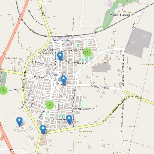 Thumbnail mappa parcheggi di Sammichele di Bari