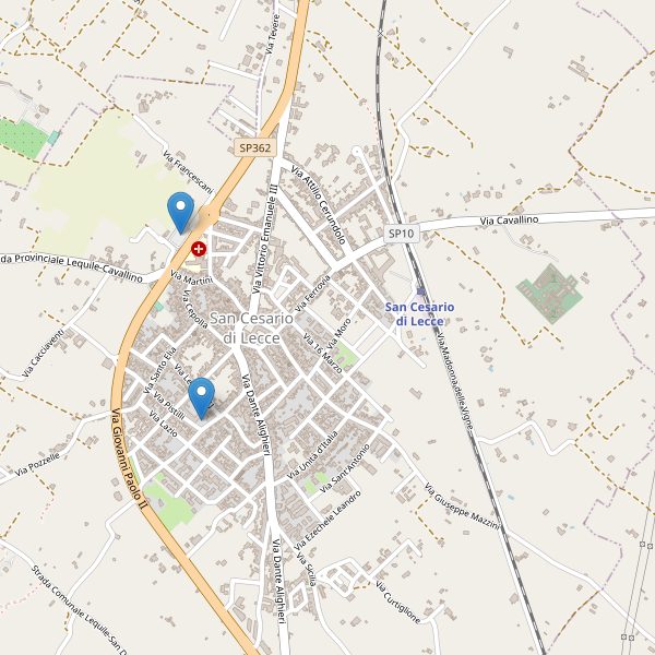 Thumbnail mappa parcheggi di San Cesario di Lecce