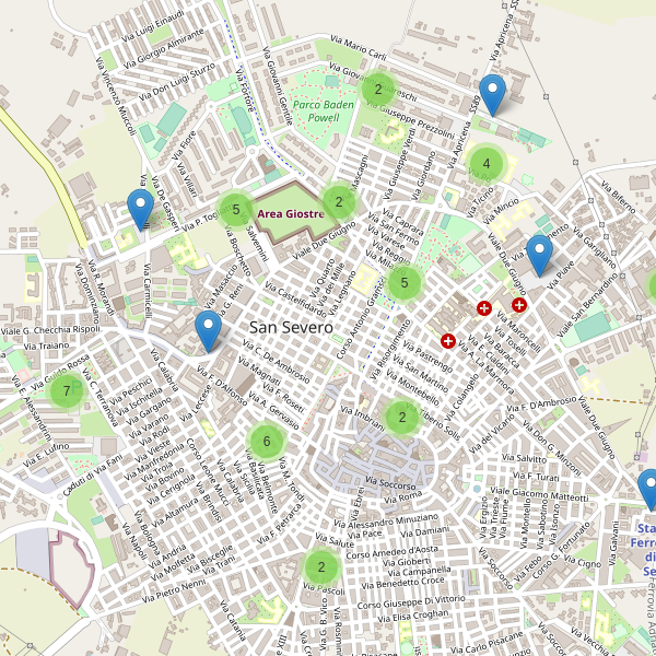 Thumbnail mappa parcheggi di San Severo