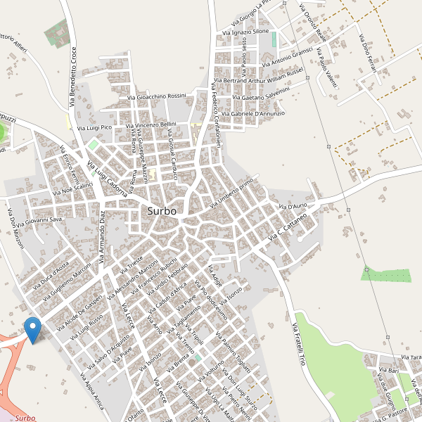 Thumbnail mappa parcheggi di Surbo