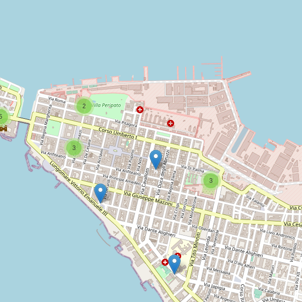Thumbnail mappa parcheggi di Taranto