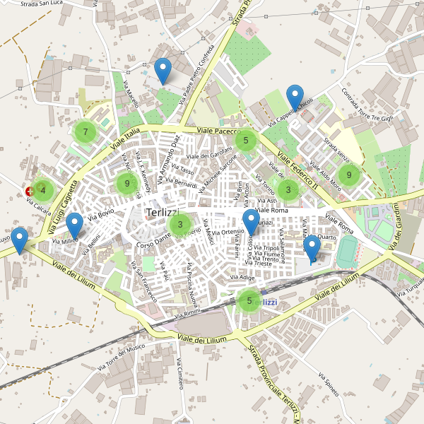 Thumbnail mappa parcheggi di Terlizzi