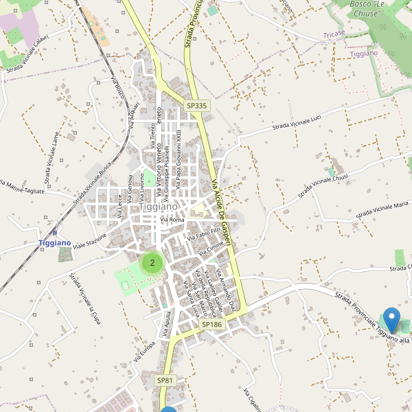 Thumbnail mappa parcheggi di Tiggiano