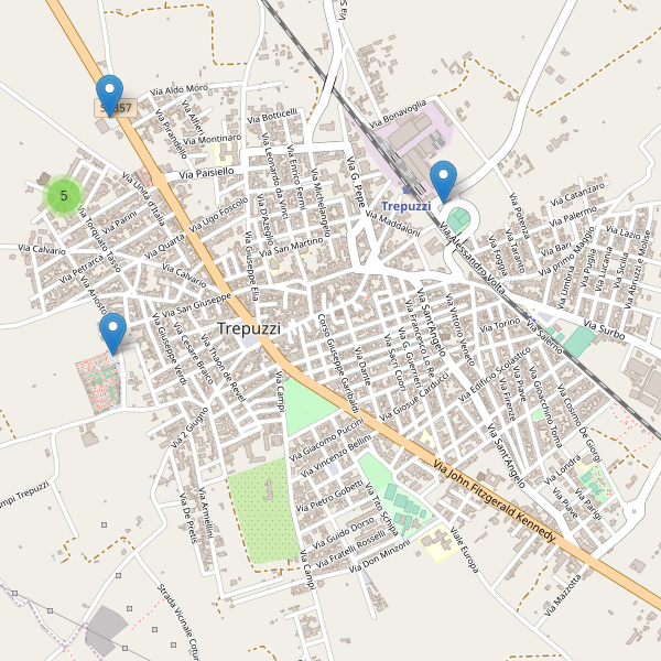 Thumbnail mappa parcheggi di Trepuzzi