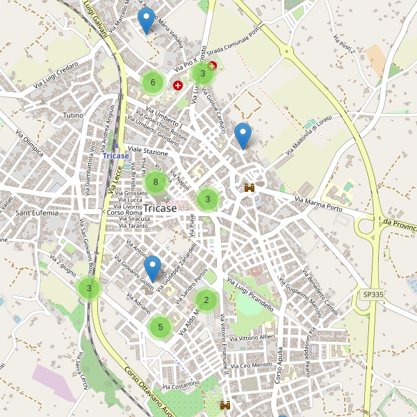 Thumbnail mappa parcheggi di Tricase