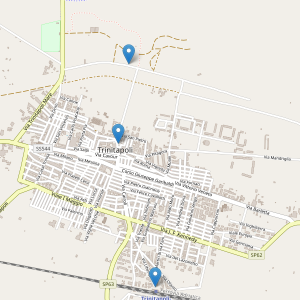 Thumbnail mappa parcheggi di Trinitapoli
