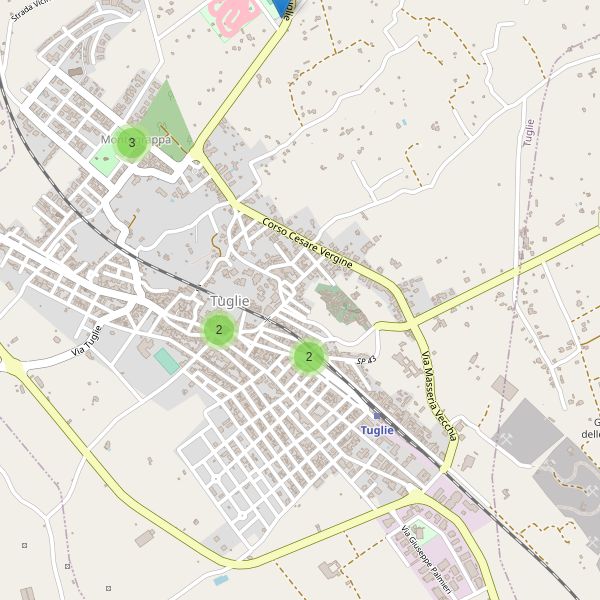 Thumbnail mappa parcheggi di Tuglie
