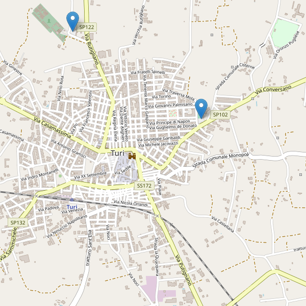 Thumbnail mappa parcheggi di Turi