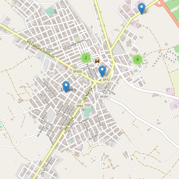 Thumbnail mappa parcheggi di Ugento
