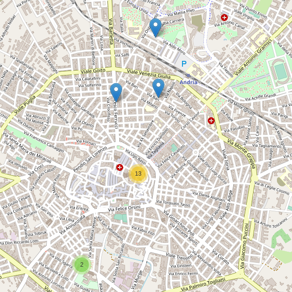 Thumbnail mappa ristoranti di Andria