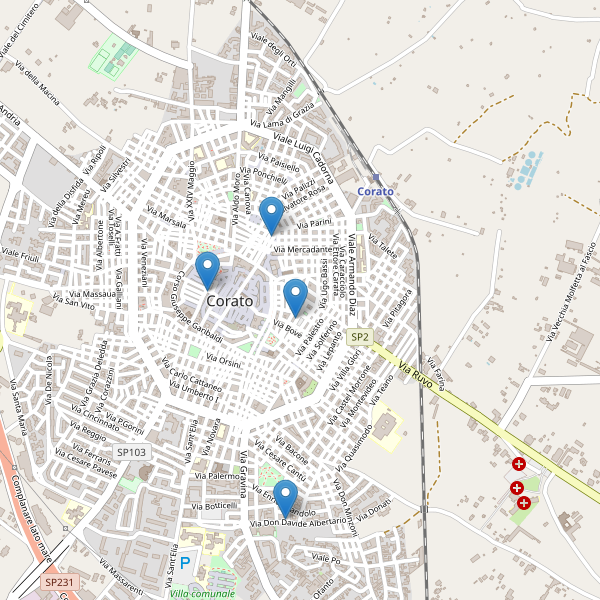 Thumbnail mappa ristoranti di Corato