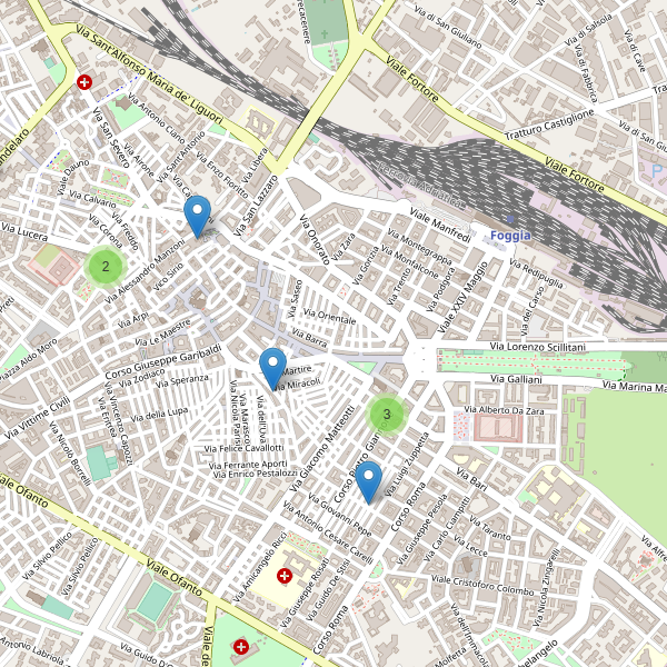 Thumbnail mappa ristoranti di Foggia