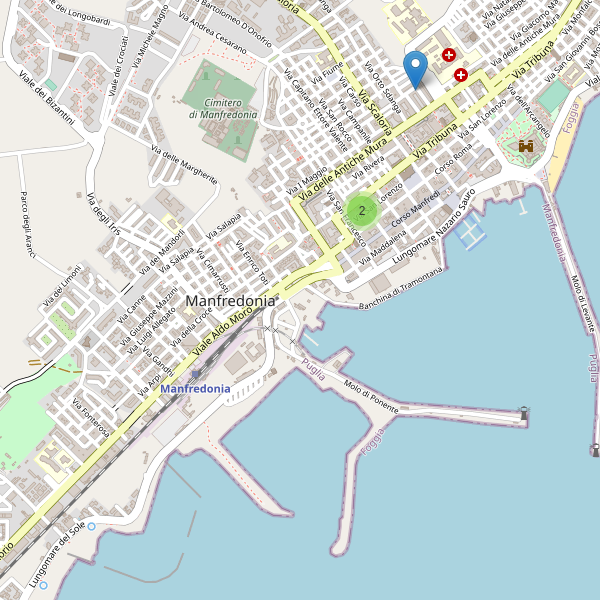 Thumbnail mappa ristoranti di Manfredonia