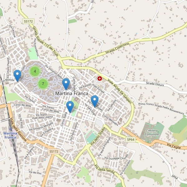 Thumbnail mappa ristoranti di Martina Franca