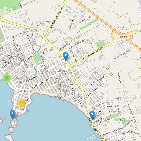 Thumbnail mappa ristoranti di Porto Cesareo
