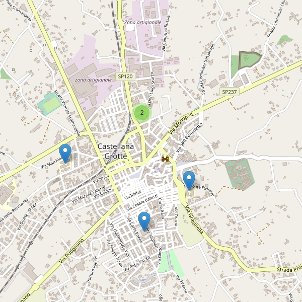 Thumbnail mappa scuole di Castellana Grotte