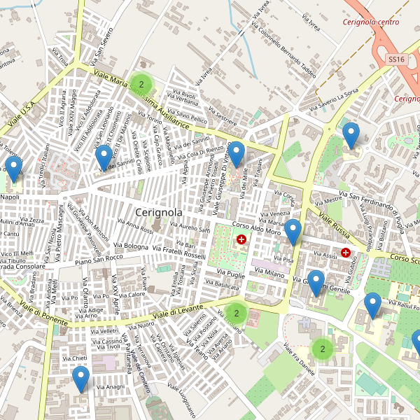 Thumbnail mappa scuole di Cerignola