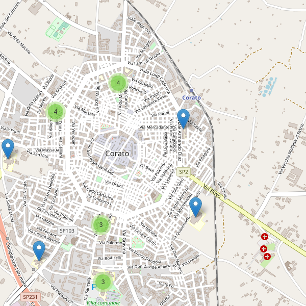 Thumbnail mappa scuole di Corato