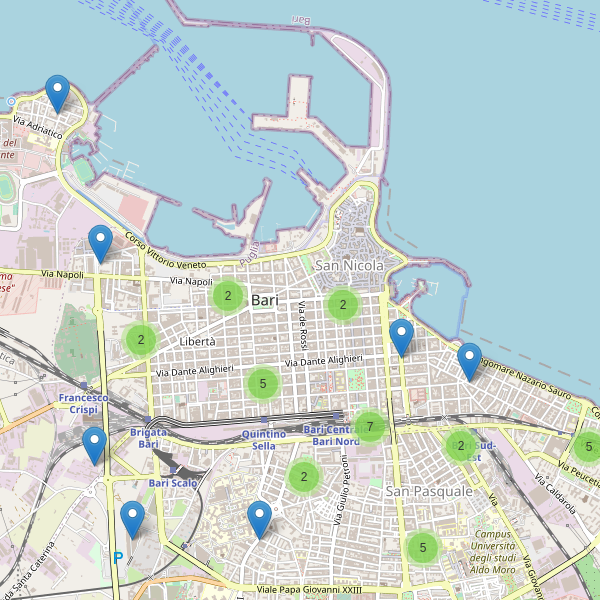 Thumbnail mappa supermercati di Bari