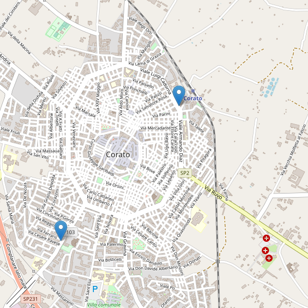 Thumbnail mappa supermercati di Corato