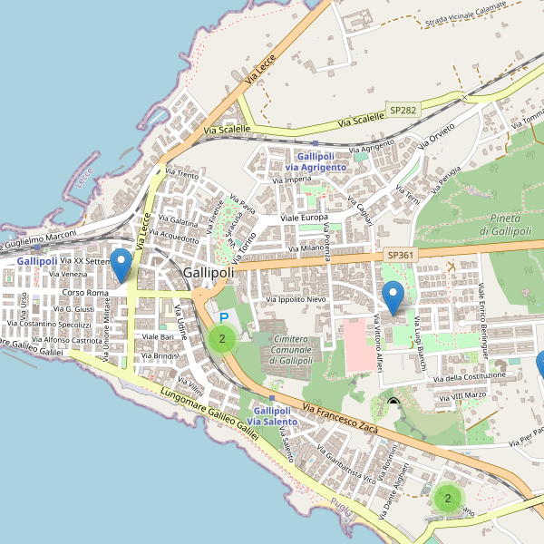 Thumbnail mappa supermercati di Gallipoli