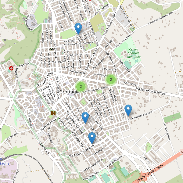 Thumbnail mappa supermercati di Grottaglie