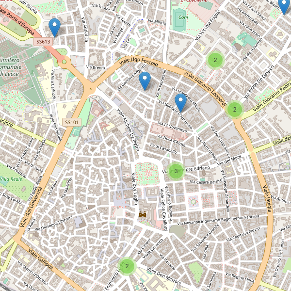 Thumbnail mappa supermercati di Lecce