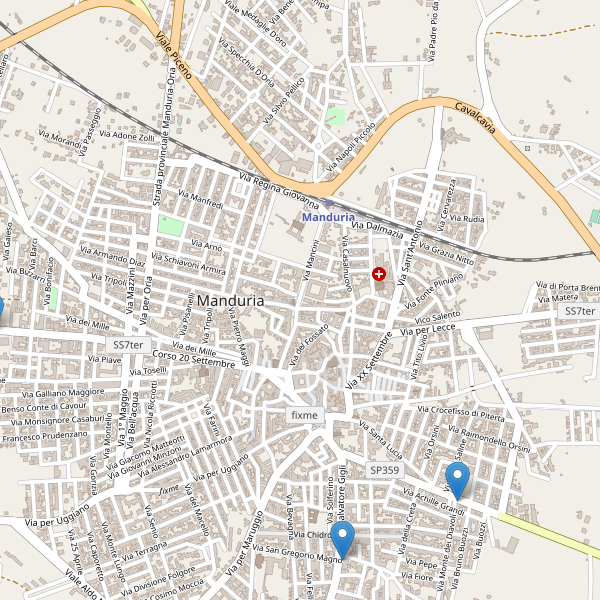 Thumbnail mappa supermercati di Manduria