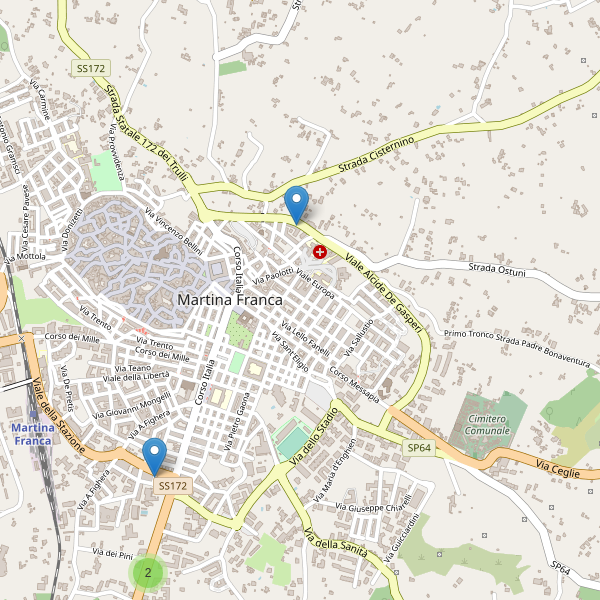 Thumbnail mappa supermercati di Martina Franca