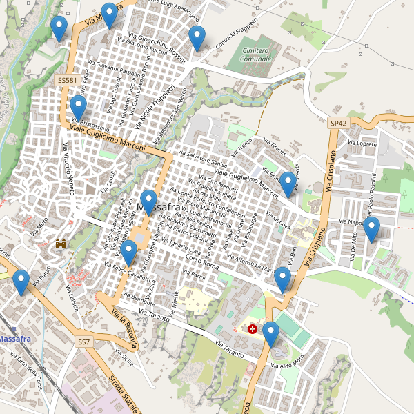 Thumbnail mappa supermercati di Massafra